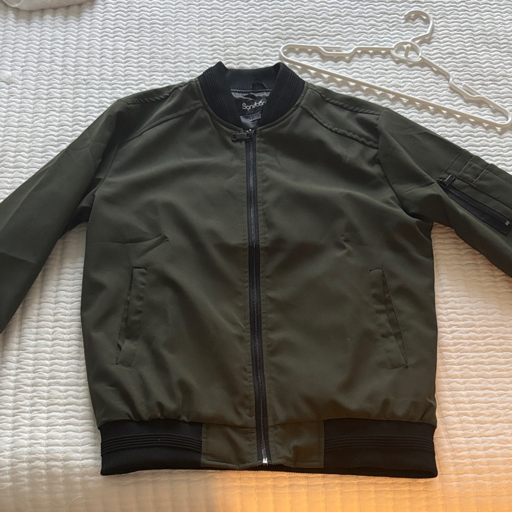 Sandbank Dark Green Bomber Jacket